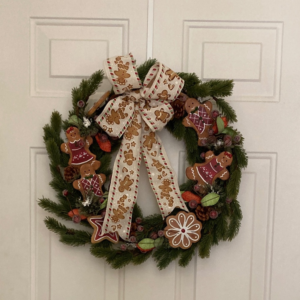 Gingerbread Wreath by Valerie/Gingerbread Ribbon & Cookies/Star & Flower